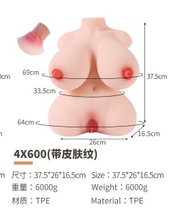 Realistic TPE Sex Doll Torso - 4X600F