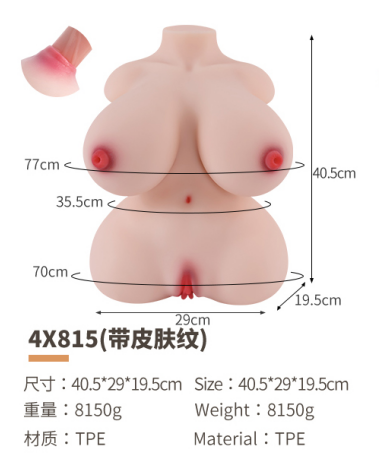 Realistic TPE Sex Doll Torso - 4X815F