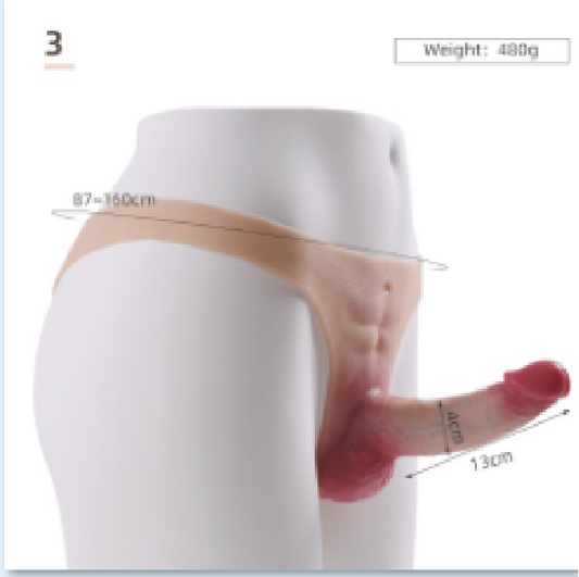 Wearable Strap-on Packer with Realistic Design - A01X1