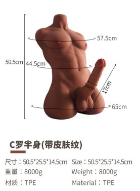 Realistic Male Torso Sex Doll - Muscular TPE - CL-M