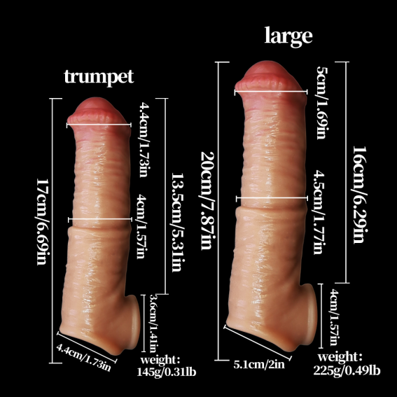Manual Masturbator Sleeve - Realistic TPE - LM-T805M-F