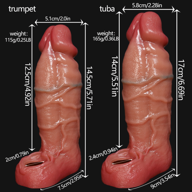 Manual Masturbator Sleeve - Realistic TPE - LM-T833M