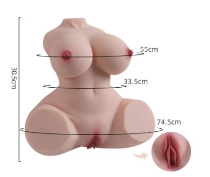 Realistic TPE Sex Doll Torso with Skin Texture - XG510F