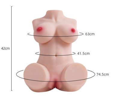 Realistic TPE Sex Doll Torso with Skin Texture - XG680F