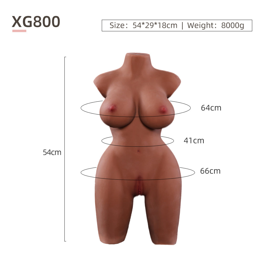 Realistic TPE Sex Doll Torso with Skin Texture - XG800M