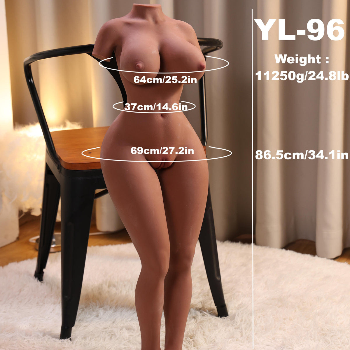 Realistic TPE Sex Doll Torso - YL-96M